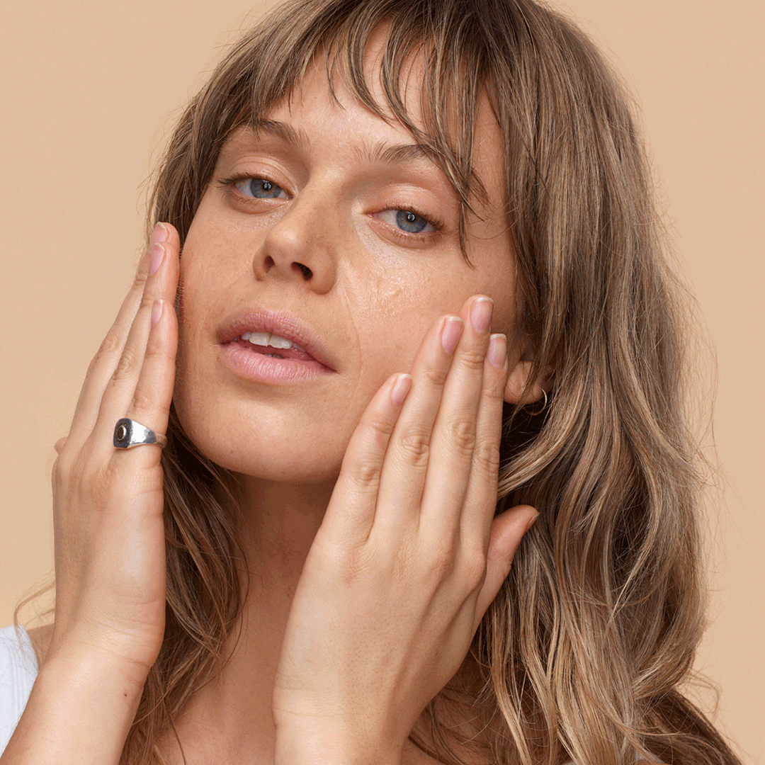 Hyaluronic Acid+ Booster Treatment model application.