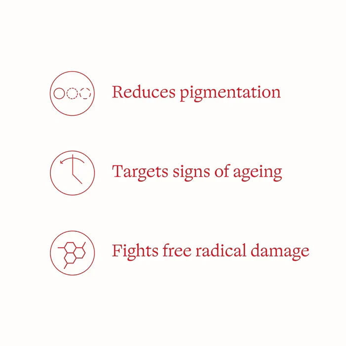 Rosapene Bakuchiol Oil benefits - reduces pigmentation, targets signs of ageing & fights free radical damage.