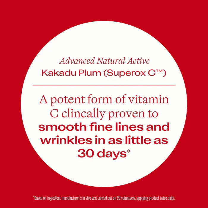 Vitamin C Ceramide Night Cream advanced natural actives - Kakadu plum is a potent form of vitamin c clinically proven to smooth fine lines & wrinkles in as little as 30 days*.