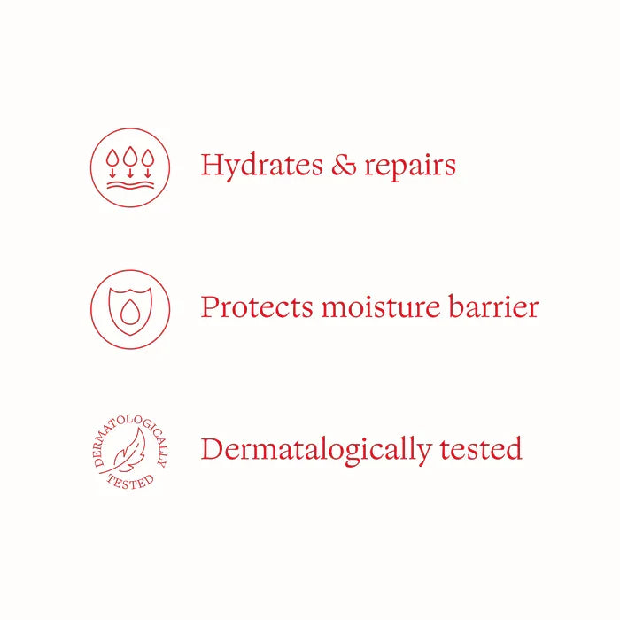 Very Gentle Moisturising Cream benefits - hydrates and repairs, protects moisture barrier & dermatologically tested.