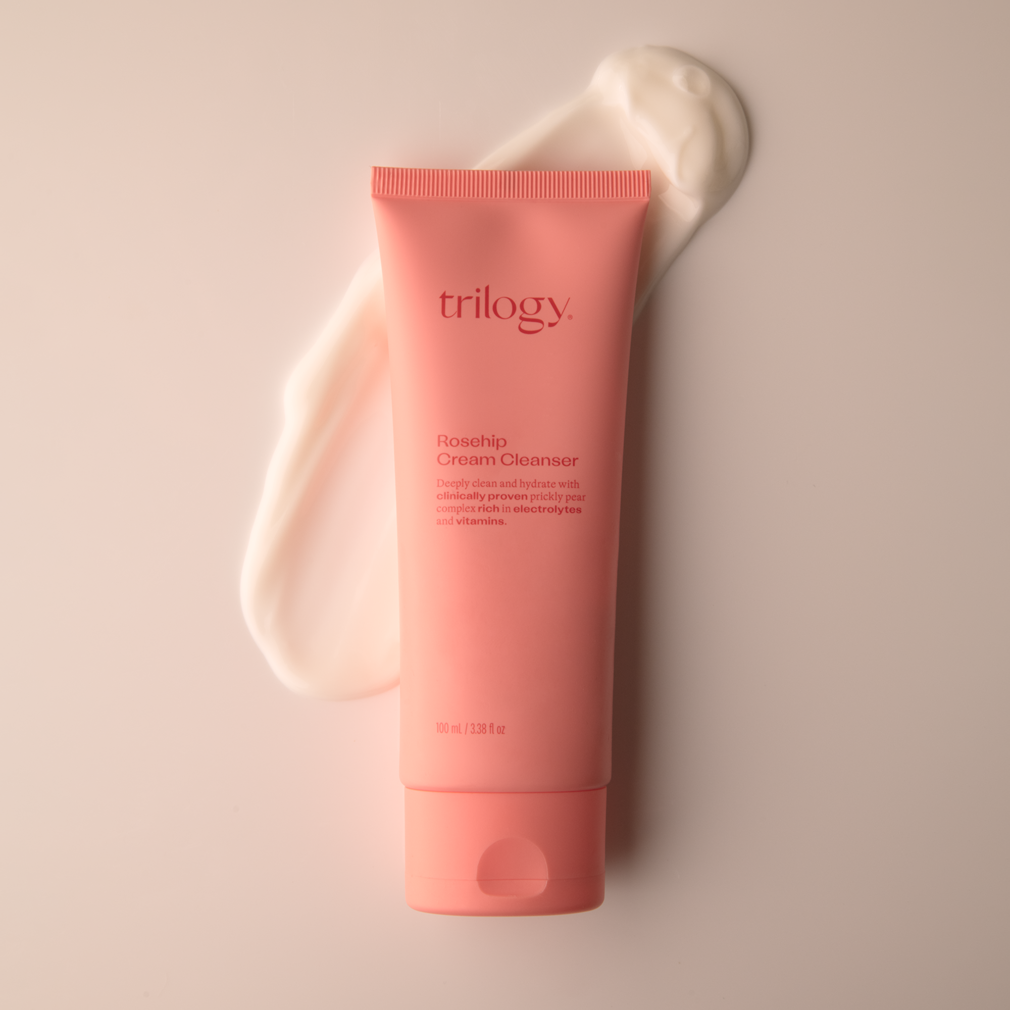 Trilogy Skincare Rosehip Cream Cleanser in 100ml, a cream based cleanser.