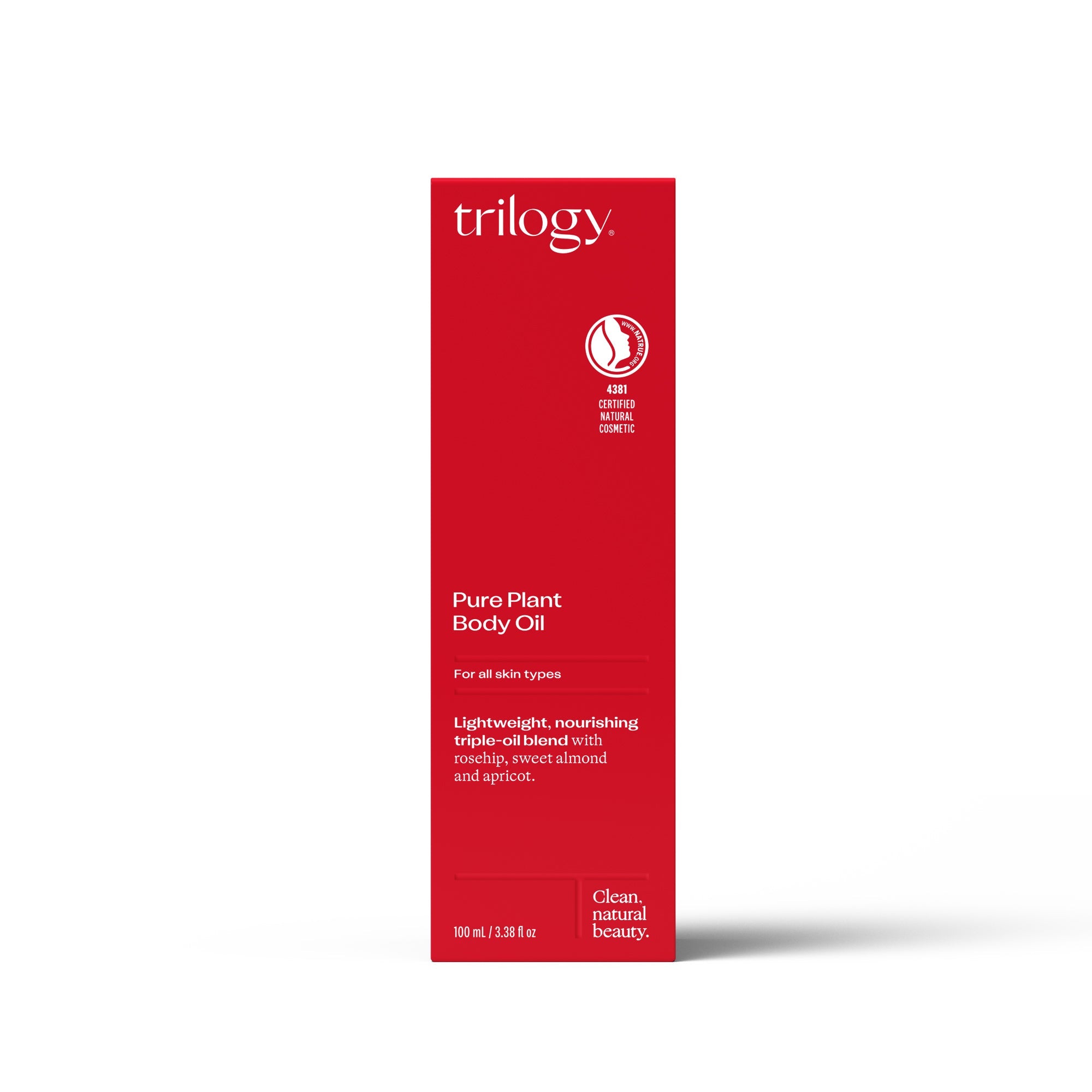Pure Plant Body Oil in packaging.
