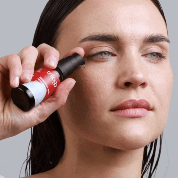 Hyaluronic Acid+ Ultra Serum application on model.