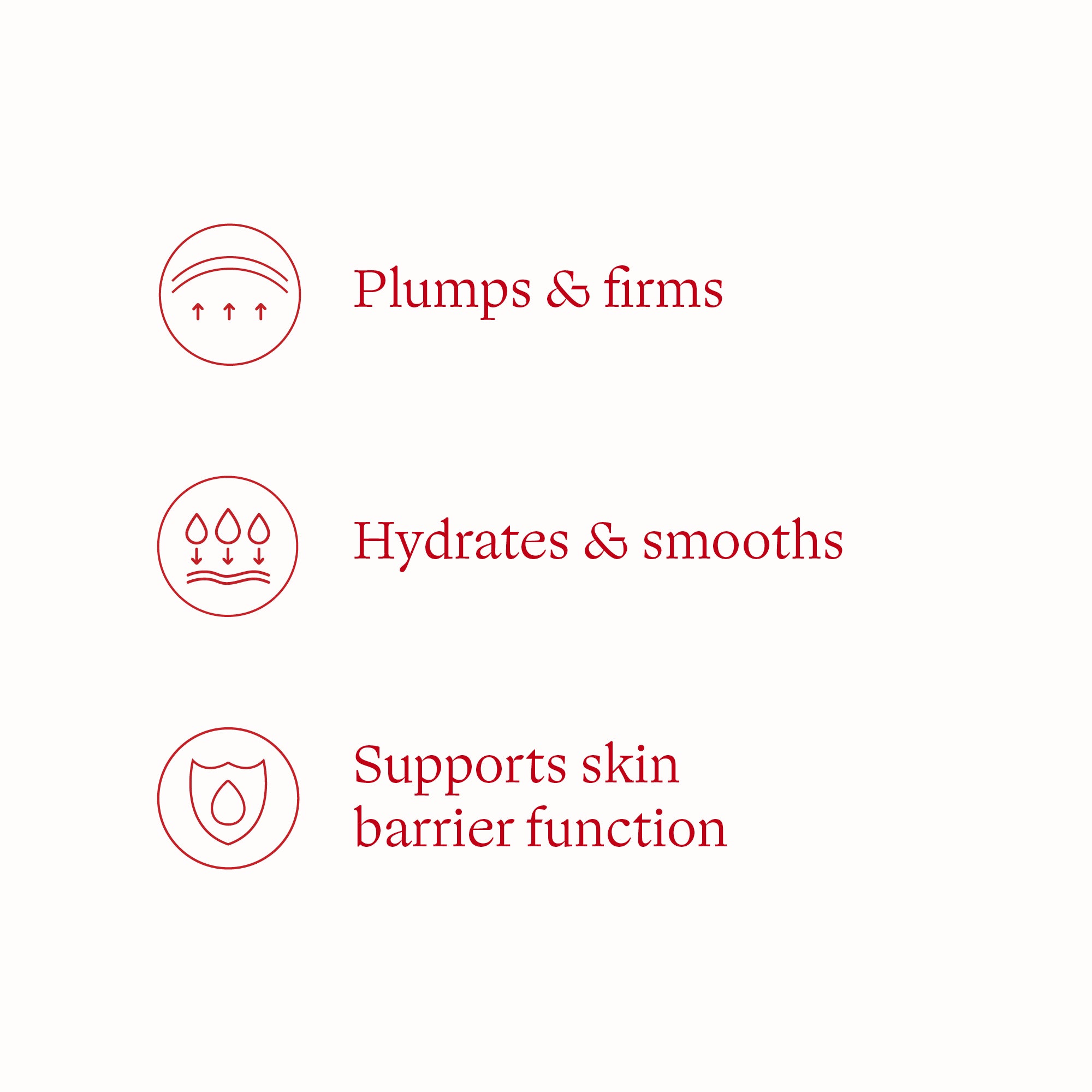 Vital Moisturising Cream benefits - plums and firms, hydrates and smooths while supporting skin barrier function.