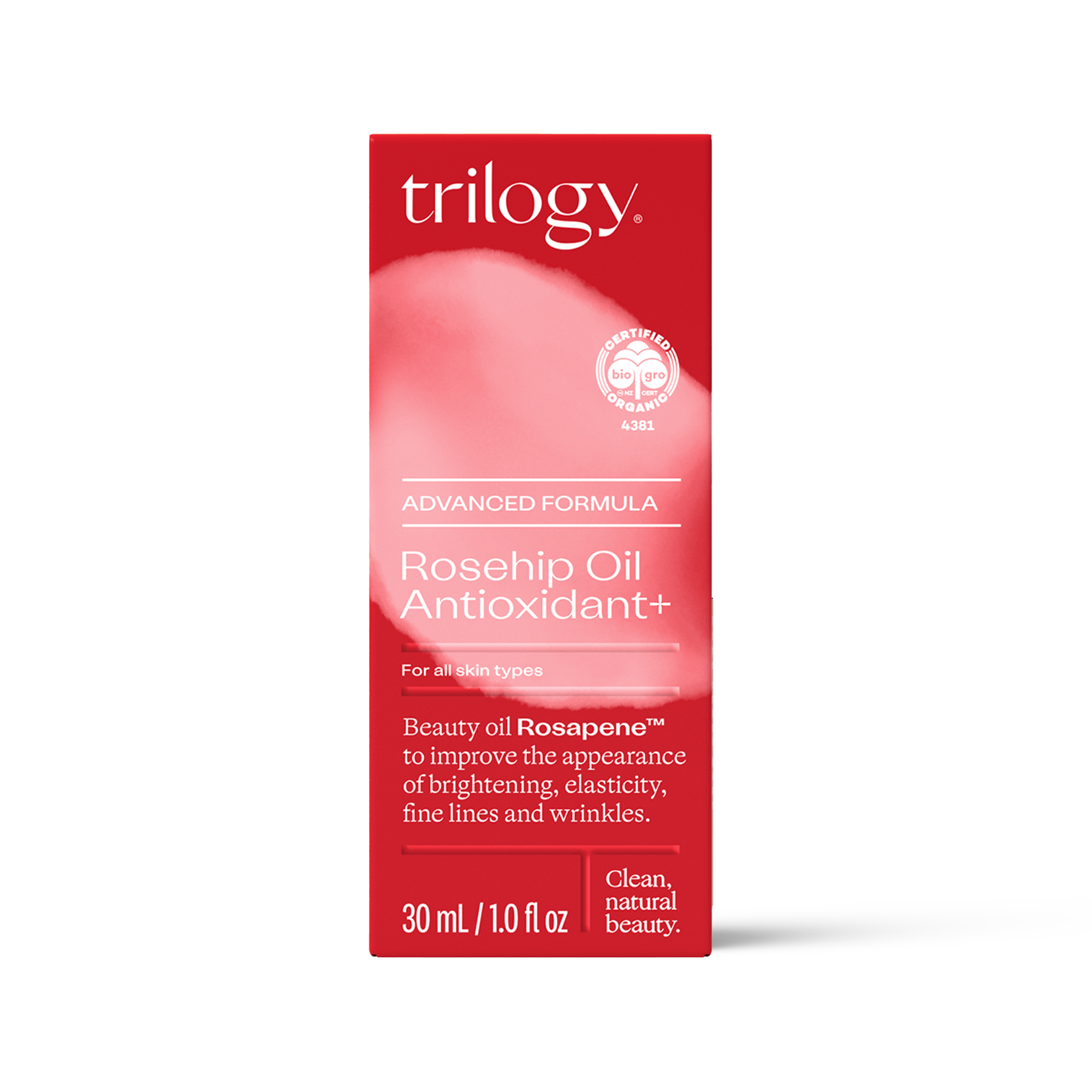Rosehip Oil Antioxidant+ in packaging.