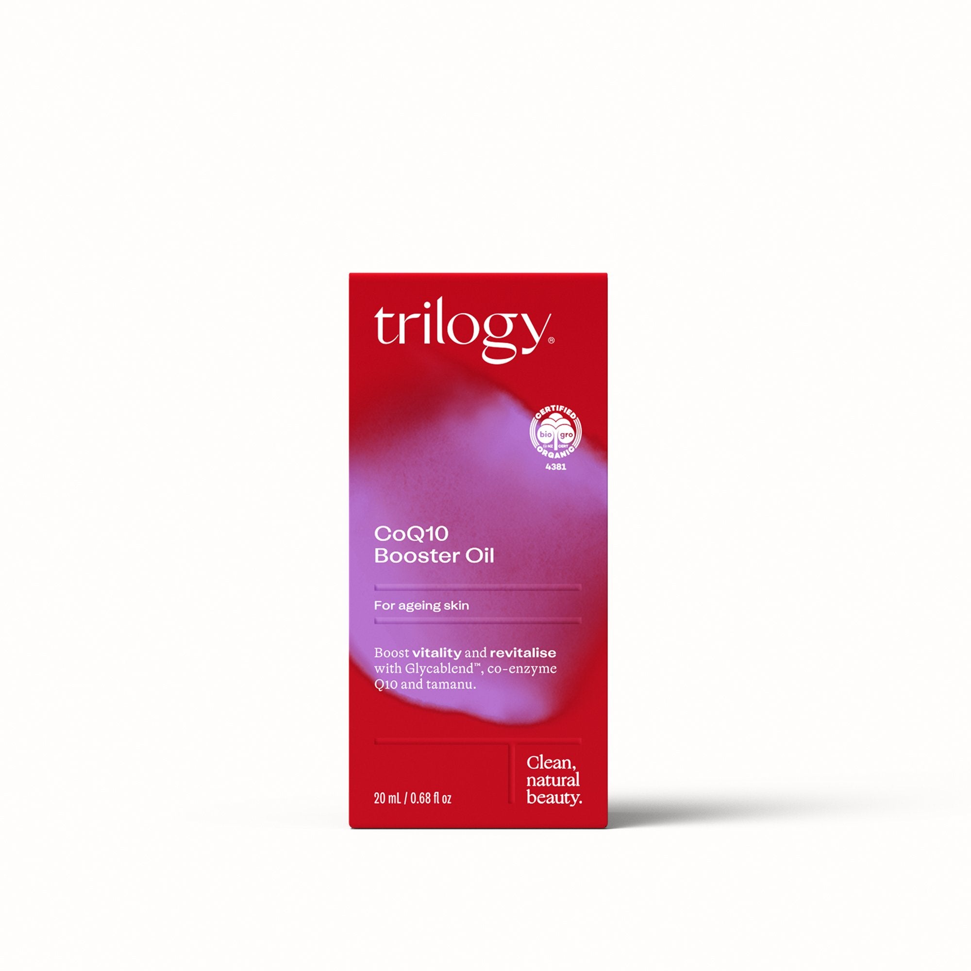 CoQ10 Booster Oil in packaging.