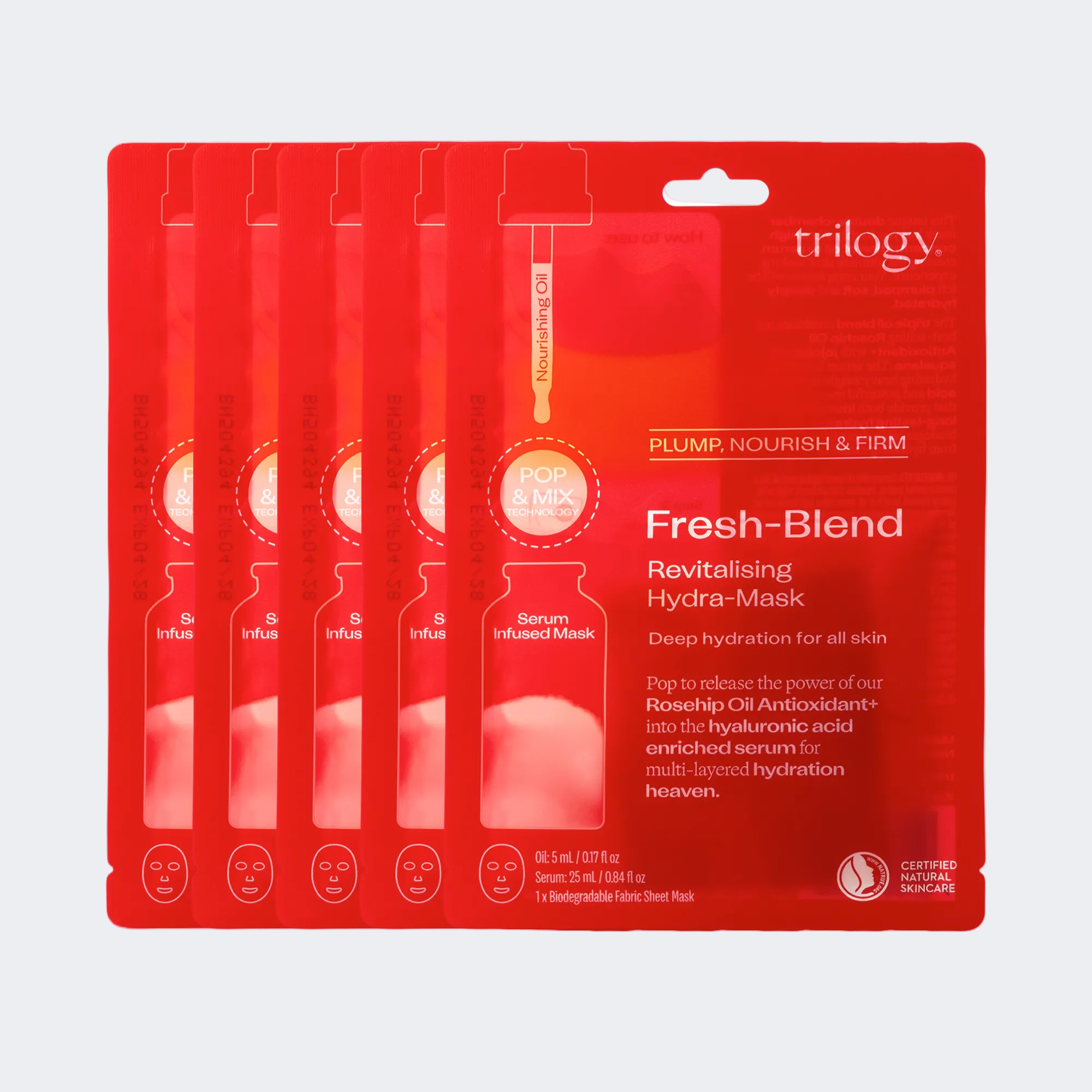 Fresh-Blend Revitalising Hydra-Mask - 5 Pack