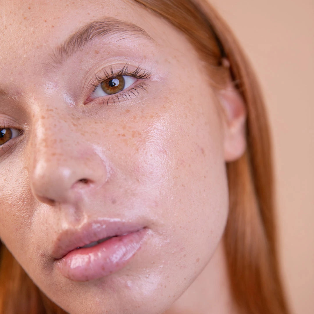 Woman with clear skin