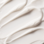 Close-up of smooth, white cream texture